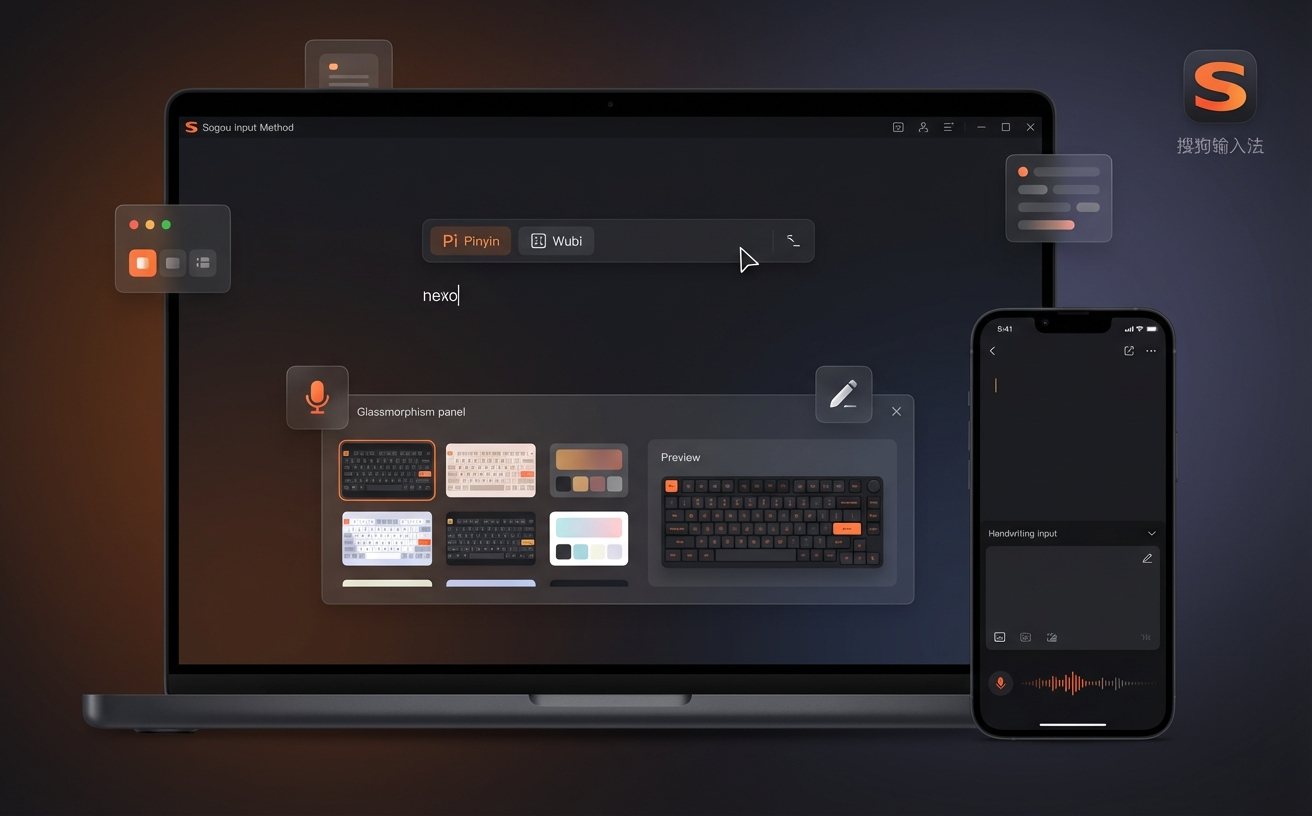 搜狗输入法皮肤主题更换界面